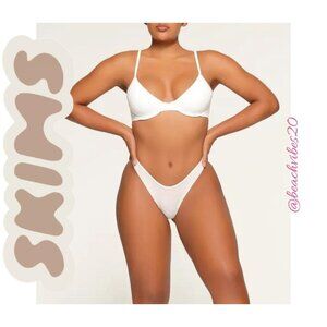 SKIMS Fits Everybody Scoop Plunge Bra Marble 44DDDD NWT O-383